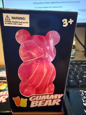 Gummy Bear Pink Swirl squishy